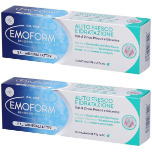 Acquista Online emoform dentifricio alito fresco e idratazione 2x75 ml e Cerca l'offerta più bassa