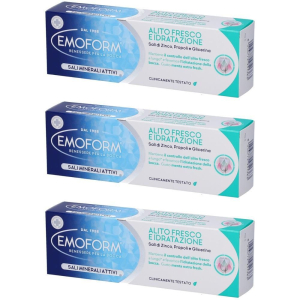 Acquista Online emoform dentifricio alito fresco e idratazione 3x75 ml e Cerca l'offerta più bassa