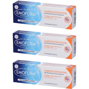 Acquista Online emoform dentifricio carie ed erosione 3x75 ml e Cerca l'offerta più bassa