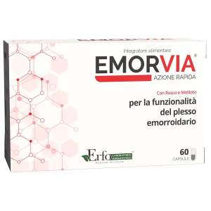 Emorvia azione rapida integratore per la funzionalità del plesso emorroidario 60 capsule