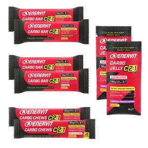 Acquista Online enervit c2:1pro set recupero performance sport 34+50+50+50+65 g e Cerca l'offerta più bassa