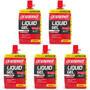 Acquista Online enervit liquid gel con caffeina agrumi set da 5 5x60 ml bustina e Cerca l'offerta più bassa