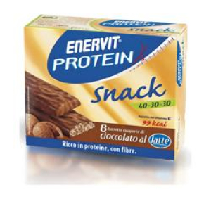 enervit protein snack cioccolato al latte 8 bugiardino cod: 907223996 
