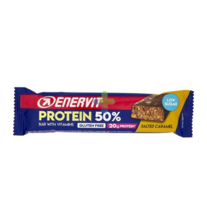 Acquista Online enervit protein 50% salted caramel 40g barretta proteica per atleti e Cerca l'offerta più bassa