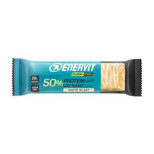 Enervit protein 50% white choco 40g barretta proteica per atleti