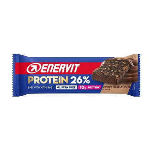 Acquista Online enervit protein bar 26% - crispy dark choco 40g 40 g barretta e Cerca l'offerta più bassa