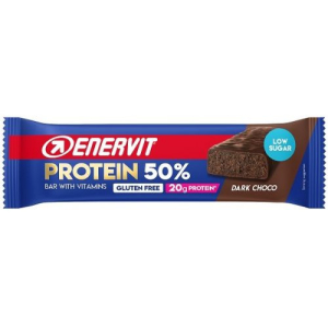 Acquista Online enervit protein bar 50% dark choco   barretta proteica post allenamento 40 g e Cerca l'offerta più bassa