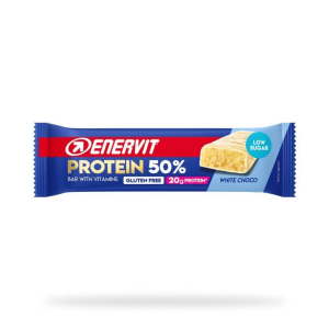 Acquista Online enervit protein bar 50% - white choco 40g 6x40 g e Cerca l'offerta più bassa