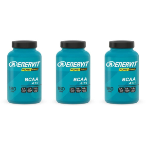 Acquista Online enervit pure-pro bcaa 4:1:1 180 compresse 3x192,6 g e Cerca l'offerta più bassa