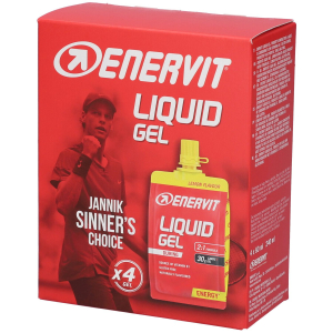 Acquista Online enervit sport liquid gel 4x60 ml gel energetico a base di carboidrati gusto limone e Cerca l'offerta più bassa