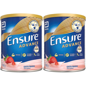 Acquista Online ensure advance formula nutrivigor in polvere fragola set da 2 2x400 g e Cerca l'offerta più bassa