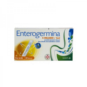 Enterogermina - fermenti lattici 4 miliardi sospensione orale confezione 20 flaconcini