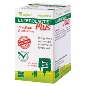 enterolactis plus 15 capsule bugiardino cod: 978242307 