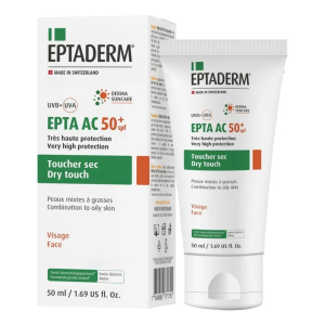 Acquista Online epta ac spf 50+ crema protezione solare viso per pelle grassa 50ml e Cerca l'offerta più bassa