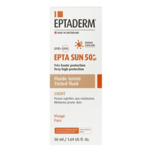 Acquista Online eptaderm epta sun spf50+ fluido colorato chiaro 50ml e Cerca l'offerta più bassa