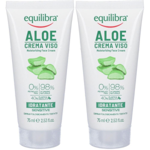 Acquista Online equilibra® aloe crema viso idratante 2x75 ml e Cerca l'offerta più bassa