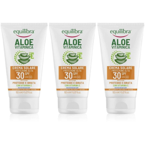 Acquista Online equilibra aloe vitaminica crema solare spf 30 3x150 ml e Cerca l'offerta più bassa