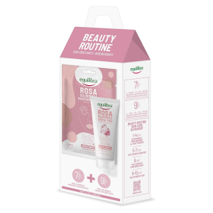 Equilibra beauty routine viso idratante rigenerante cofanetto con maschera viso idratante 1 pezzo + crema viso idratante 75ml
