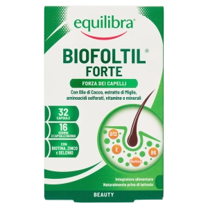 Acquista Online Equilibra biofoltil forte integratore capelli e unghie 32 capsule e Cerca l'offerta più bassa