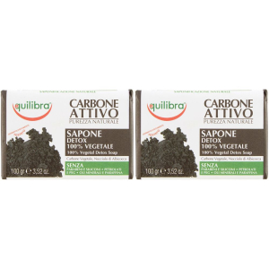Acquista Online equilibra® carbone attivo sapone detox set da 2 2x100 g e Cerca l'offerta più bassa