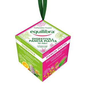 Equilibra cofanetto tisana digestiva e pancia piatta 10 filtri da 2 gr