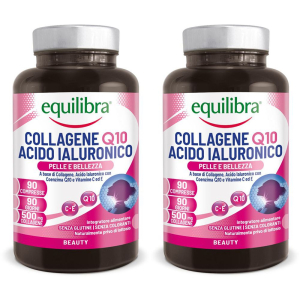 Acquista Online equilibra® collagene q10 acido ialuronico set da 2 2x99 g compresse e Cerca l'offerta più bassa