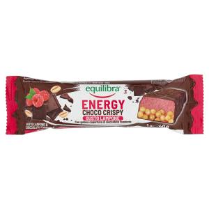 Acquista Online equilibra energy choco crispy barretta energetica gusto lampone e cioccolato fondente 40 grammi e Cerca l'offerta più bassa