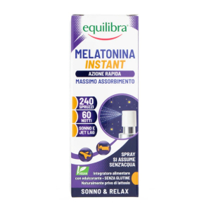 Equilibra melatonina instant integratore per favorire il sonno e ridurre il jet lag spray orale 30ml