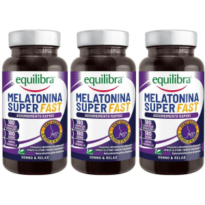Acquista Online equilibra melatonina super fast 180 compresse 3x57,6 g e Cerca l'offerta più bassa