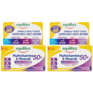 Acquista Online equilibra multivitamine & minerali 50+ set da 2 2x30 pz compresse e Cerca l'offerta più bassa
