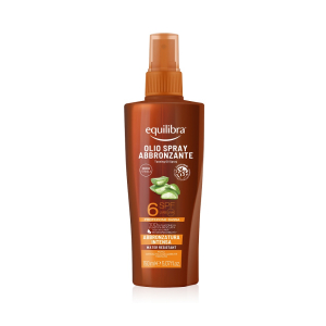 Equilibra olio spray abbronzante spf6 abbronzatura intensa 150ml