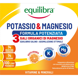 Acquista Online equilibra potassio&magnesio formula potenziata 3 sali organici di magnesio 14 bustine e Cerca l'offerta più bassa