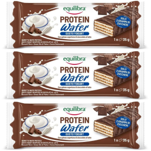 Acquista Online equilibra protein wafer barretta gusto yogurt 3x35 g e Cerca l'offerta più bassa