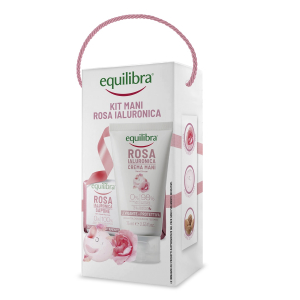 Equilibra rosa ialuronica cofanetto corpo mani