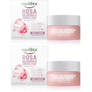 Acquista Online equilibra® rosa ialuronica crema viso anti-aging 2x50 ml e Cerca l'offerta più bassa