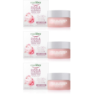 Acquista Online equilibra® rosa ialuronica crema viso anti-aging 3x50 ml e Cerca l'offerta più bassa