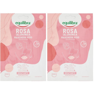Acquista Online equilibra rosa ialuronica maschera viso 2x1 st e Cerca l'offerta più bassa