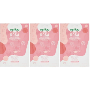 Acquista Online equilibra rosa ialuronica maschera viso 3x1 st e Cerca l'offerta più bassa