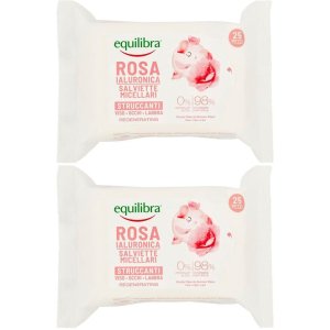 Acquista Online equilibra® rosa ialuronica salviette micellari struccanti 2x25 st e Cerca l'offerta più bassa