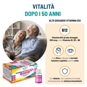 Acquista Online Equilibra vitamina b12 boost 50+ 15 flaconcini integratore per vista e memoria e Cerca l'offerta più bassa