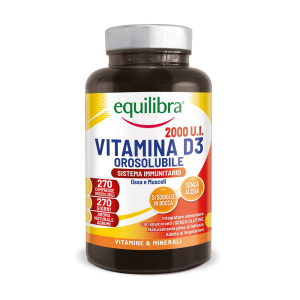 Equilibra vitamina d3 2000 u.i. per sistema immunitario ossa e muscoli 270 compresse orosolubili