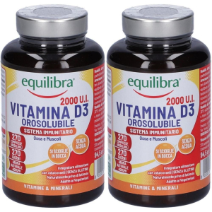 Acquista Online equilibra vitamina d3 orosolubile 2x94,5 g compresse e Cerca l'offerta più bassa