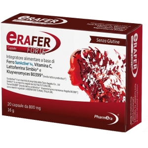 Acquista Online Erafer forte 20 capsule 800 mg senza glutine e Cerca l'offerta più bassa