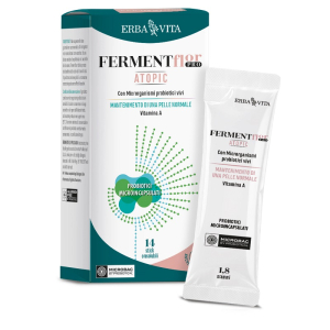 Acquista Online erba vita fermentflor pro - atopic integratore con microrganismi probiotici vivi e vitamina a per il benessere intestinale, 14 stick orosolubili e Cerca l'offerta più bassa