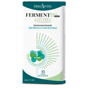 Acquista Online erba vita fermentflor pro - boulardii integratore equilibrio della flora intestinale, 15 capsule gastro-resistenti e Cerca l'offerta più bassa