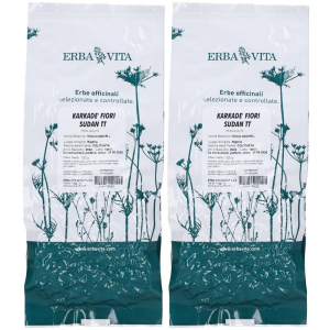 Acquista Online erba vita karkadé taglio tisana prima qualità 2x100 g e Cerca l'offerta più bassa