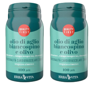 Acquista Online erba vita olio di aglio biancospino e olivo 2x71,5 g perle e Cerca l'offerta più bassa