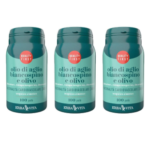 Acquista Online erba vita olio di aglio biancospino e olivo 3x71,5 g perle e Cerca l'offerta più bassa