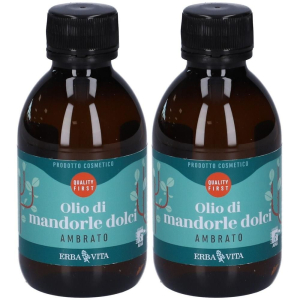 Acquista Online erba vita olio di mandorle dolci profumato ambrato 2x200 ml e Cerca l'offerta più bassa