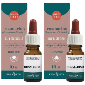 Acquista Online erba vita olio essenziale di rosmarino integratore alimentare 2x10 ml e Cerca l'offerta più bassa